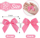Hot Pink Satin Bows 2  Satin Bow For Gift Wrapping Small Bows With Twist Ties Pr