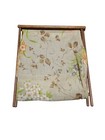 Vintage  Floral Wooden Folding Frame Sewing Basket Yarn Caddy Holder Knitting
