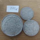 Latvia Silver Coins -5 Lati 1929   2 Lati 1925 1 Lats 1924  Lot Of 3  575n