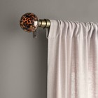 25 -66  Decorative Finial Curtain Rod Tortoise Antique Brass - Threshold