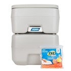 Camco 5 3 Gallon Portable Toilet With Detachable Holding Tank And Carry Handle