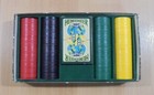 Heineken Beer Advertisign Poker Set Christmas Edition 2 Decks   200 Poker Chips