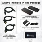 Lenovo Thinkpad Usb4 5000 Docking Station 135w Hdmi Displayport Usb-c 40bf0100us