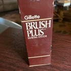 New In Box Gillette Brush Plus Shaving System Kit Vintage 1984