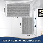 Gray Bathroom Rugs Sets 2 Piece - Luxury Chenille Shaggy Bath Mat  Super