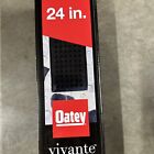 Oatey Vivante 24-in Matte Black Linear Shower Drain With Square Pattern Vt32240