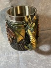 Medieval Dragon Mug Stainless Steel Resin Serpent Tankard Beer Stein