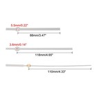 8 Sets Clock Hands Clock Hands Kits Clock Mechanism Movement Aluminum white a07