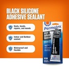Permatex   Ultra Black   Maximum Oil Resistance Rtv Silicone Gasket Maker 3 Oz new