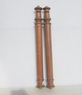 Victorian Carved Wooden Columns Old Wood Mounts Antique Vintage Legs 25 h
