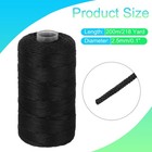 Nylon String Cord 2 5mm X 218yards Rope Braided Thread Beading Cord black