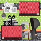 Over The Hill 40 Premade Scrapbook Pages Paper Printed Layout Dbds