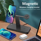 4in1 Charging Station Wireless Charger Dock For Apple Watch 9 8 Airpod Iphone 15