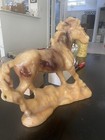 Vintage Mcm Horse Candle Statue Stallion  Sculpture Wax Large   12    Tall