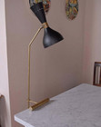 Antique Modern Stilnovo Style Counterbalance Brass Desk Lamp Vintage Style By Ld