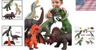 Large   Soft 6-pack Dinosaur Figures     Ideal For Parties And Educational Play