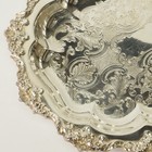 Crown Silver Co  Silver Plated Ornate Serving Plate Dish 11    X 8  Tray