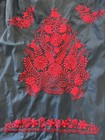 Vintage Traditional Embroidered Mexican Pueblo Blue Pink Dress Women   s