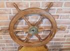 Handmade Vintage Wall Boat 26  Nautical Wooden Ship Steering Wheel For Decor