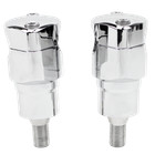 Chrome 2 5  Tall Handlebar Risers Kit For Harley Springer Softail Flsts Bad Boy