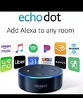 Amazon Echo Dot 2nd Generation W  Alexa Voice Media Smart Device - Charcoal