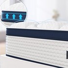 Deep Sleep Queen Mattress 10 Inch In A Box  Cloud Euro Top Soft Hybrid Mattress