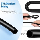 100ft Aquarium Airline Tubing 3 16  For Fish Tank Air Pump - Flexible Black Hose