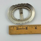 Navajo Sterling Silver Concho Belt Sash Buckle Southwestern Western Jewelry