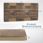 Vivo Reclaimed Wood 55 X 28 Inch Universal Table Top For Sit To Stand Desk Frame