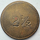 Vintage Maverick Trade Token Jb 2 1 2 Cents Bronze 24mm