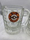 Vintgage Pair Of 1960 s A w Heavy Glass Mini Root Beer Mugs With  Classic Logos