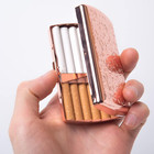 Vintage Slim Metal Cigarette Case   Dispenser - Small Cigarette Holder Case box 