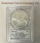 2025 p  Silver Eagle W  Eagle Privy Pcgs Ms-70 Fdi Damstra Signed