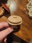 Vintage Hand Turned Wooden Spinning Tops Lot Of 5