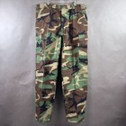 Vintage Military Pants Men 38x32 Green Camo Woodland Trouser Large Reg Distress