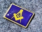 Masonic Compass   Square Lapel Pin - Hat Pin - Mason