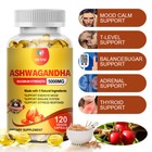 Organic 1300mg Ashwagandha Supplement  W  Black Pepper Root Powder 360 Capsules