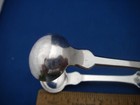 Good Fiddle Pattern Coin Silver Sugar Tongs-marked Hg-maker 
