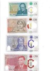   85 British Pounds Total    5    10    20    50 England Notes  Q e ii  Real Currency