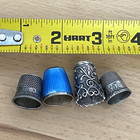Lot 4 Sterling Silver Sewing Tailor Thimbles Aksel Holmsen Enamel Sterns Mexico