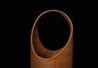 Superb Large Japanese Ikebana Bamboo Basket   Zq34