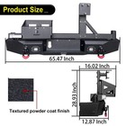 Rear Bumper Textured 2020-26 Gladiator Jt W  Tire Carrier Oil Drum D-rings Led