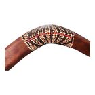Vintage Australian Wooden Boomerang Hand Dot Painted 15  Aboriginal Craft Gift