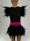 Dance Costume Small Child Pink Glamour  Jazz Sequin Feathers