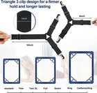 4bed Sheet Fasteners Adjustable Elastic Suspenders Straps Mattress Covers Clips