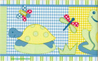 Froggy Friends Turtle Dragonfly Animals Nursery Wallpaper Border Kids Room Decor