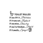  Diy Removable Toilet Rules Wall Quotes Stickers Washroom Bathroom Decals Wc 
