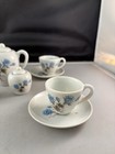 Vintage Children s Ceramic Tea Set 11 Pieces Made In Japan Blue Rose