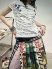 Women   s L Multicolor Plaid Pleated Skirt Anthropologie Free People Manufacture