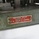 H  B  Rouse Hand Miller Slitting Horizontal Mill Milling Machine 1 4hp 115v 1ph